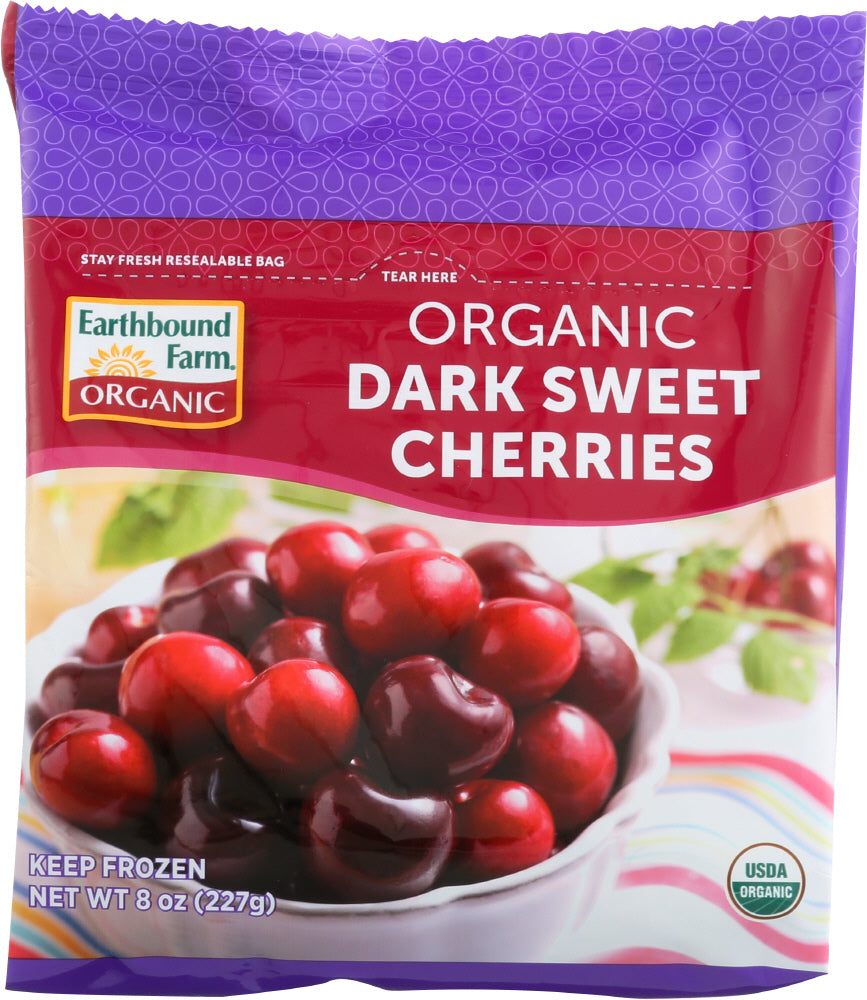 EARTHBOUND FARMS: Frozen Organic Dark Sweet Cherries, 8 oz - Vending Business Solutions