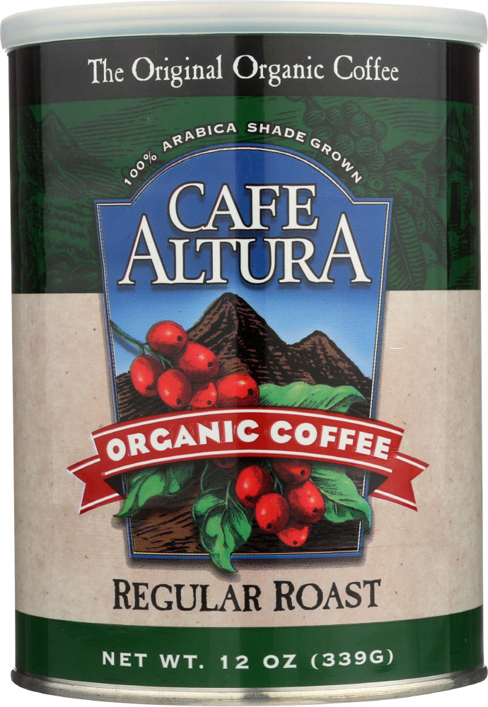 CAFE ALTURA: Organic Ground Coffee Regular Roast, 12 oz - Vending Business Solutions