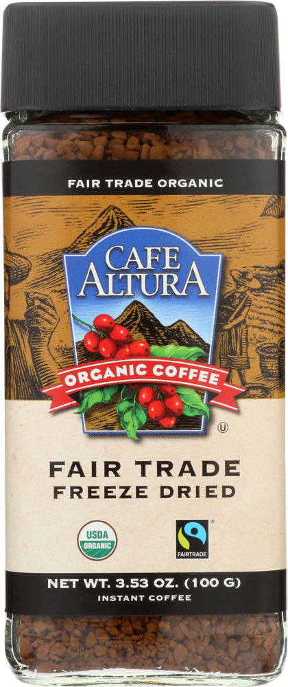 CAFE ALTURA: Organic Freeze Dried Instant Coffee, 3.5 oz - Vending Business Solutions