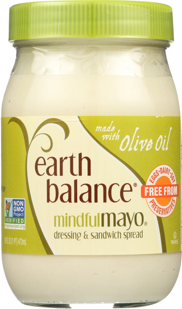 EARTH BALANCE: Mindful Mayo Dressing with Olive Oil, 16 Oz - Vending Business Solutions
