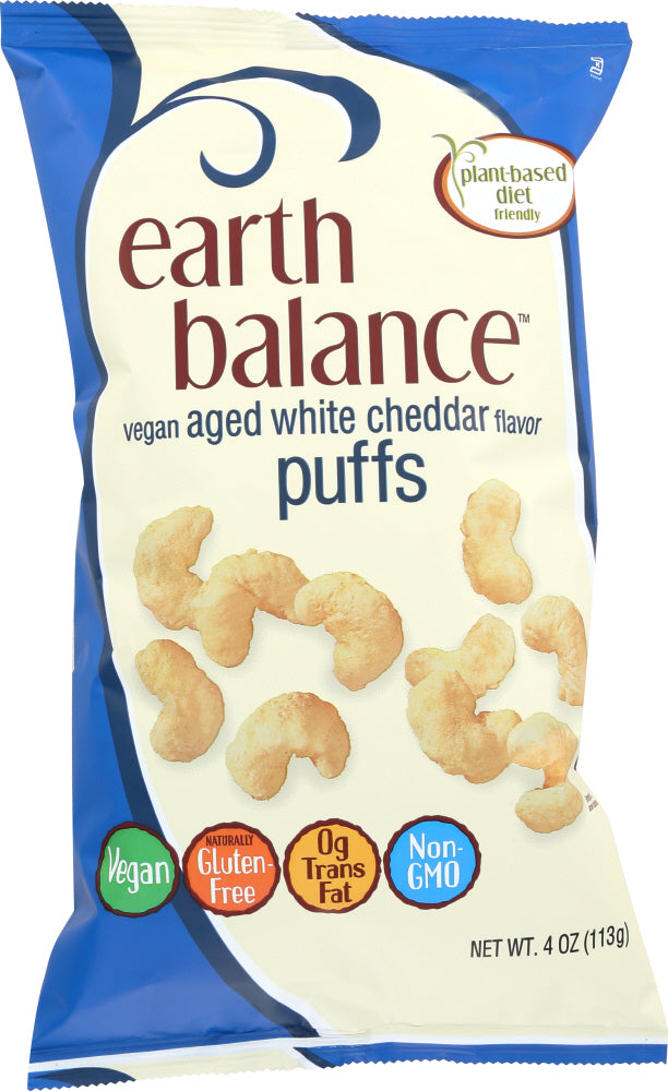 EARTH BALANCE: White Cheddar Puffs Vegan, 4 oz - Vending Business Solutions