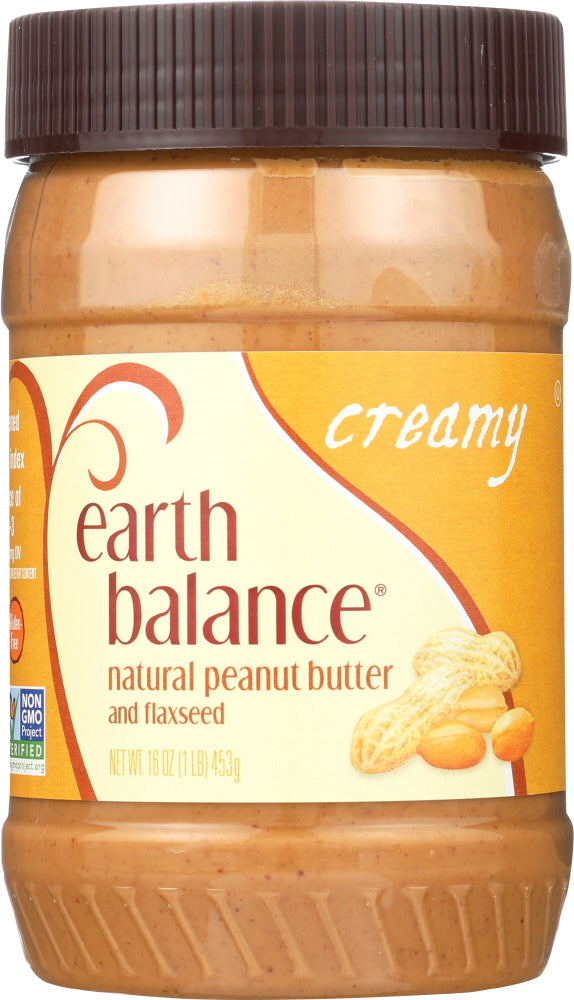 EARTH BALANCE: Natural Peanut Butter & Flaxseed Creamy, 16 Oz - Vending Business Solutions