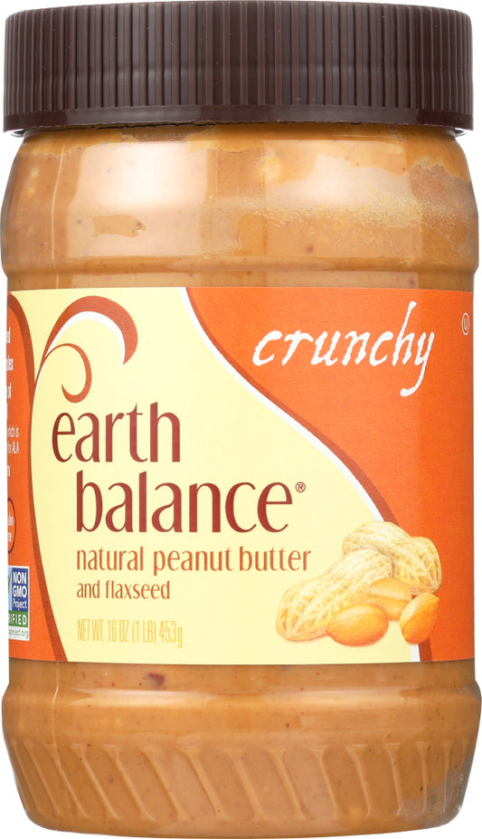 EARTH BALANCE: Natural Peanut Butter & Flaxseed Crunchy, 16 Oz - Vending Business Solutions
