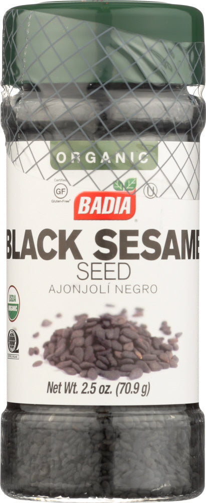 BADIA: Organic Black Sesame Seeds, 2.5 oz - Vending Business Solutions