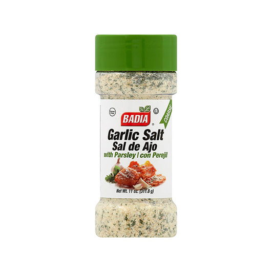 BADIA: Seasoning Coarse Garlic Salt and Parsley, 11 oz - Vending Business Solutions