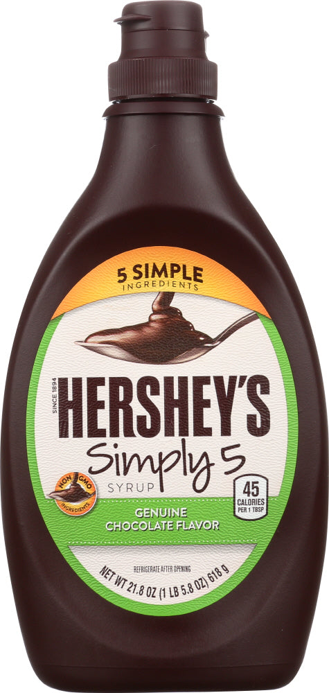 HERSHEY: Simply 5 Chocolate Syrup, 21.8 oz - Vending Business Solutions