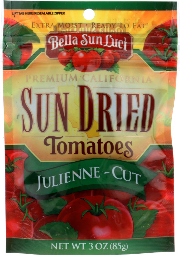 BELLA SUN LUCI: Sundried Tomato Julienne Cut, 3 oz - Vending Business Solutions