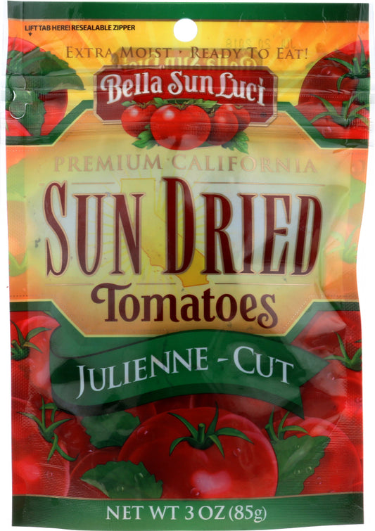 BELLA SUN LUCI: Sundried Tomato Julienne Cut, 3 oz - Vending Business Solutions