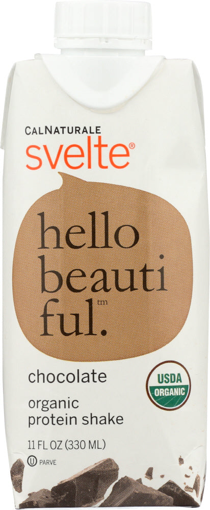 CALNATURALE: Svelte Organic Protein Shake Chocolate, 11 oz - Vending Business Solutions