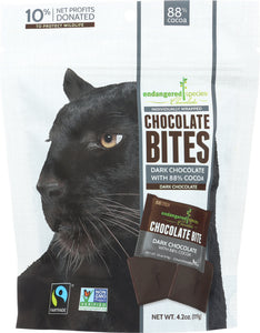 ENDANGERED SPECIES: Chocolate Bites Dark Chocolate with 88% Cocoa, 4.2 oz - Vending Business Solutions