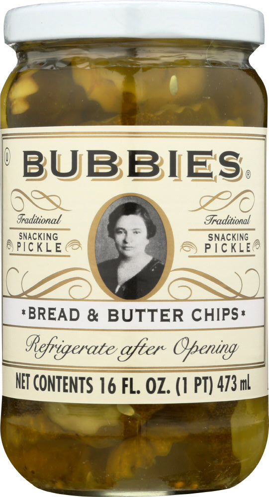 BUBBIES: Pickle Bread and Butter Chips, 16 oz - Vending Business Solutions