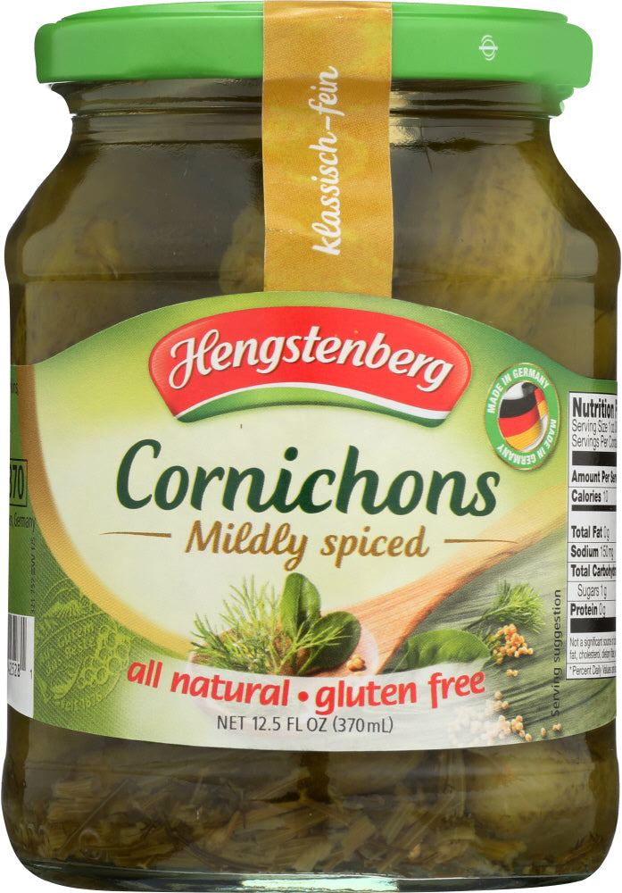 HENGSTENBERG: Cornichons, 12.5 oz - Vending Business Solutions