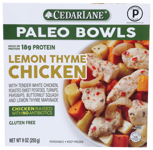 CEDARLANE: Paleo Bowls Lemon Thyme Chicken, 9 oz - Vending Business Solutions