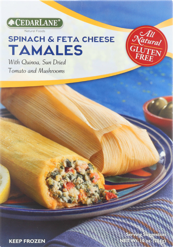 CEDARLANE: Gluten Free Tamales Spinach & Feta Cheese, 10 oz - Vending Business Solutions