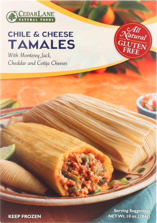 CEDARLANE: Gluten Free Tamales Chile & Cheese, 10 oz - Vending Business Solutions
