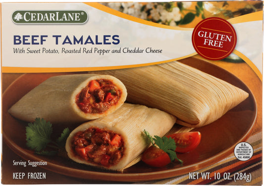 CEDARLANE: Gluten Free Beef Tamales, 10 oz - Vending Business Solutions