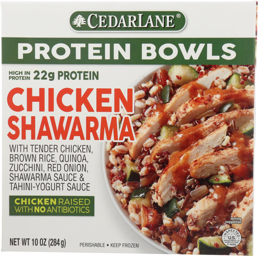 CEDARLANE: Entree Chick Shawarma Bowl, 10 oz - Vending Business Solutions