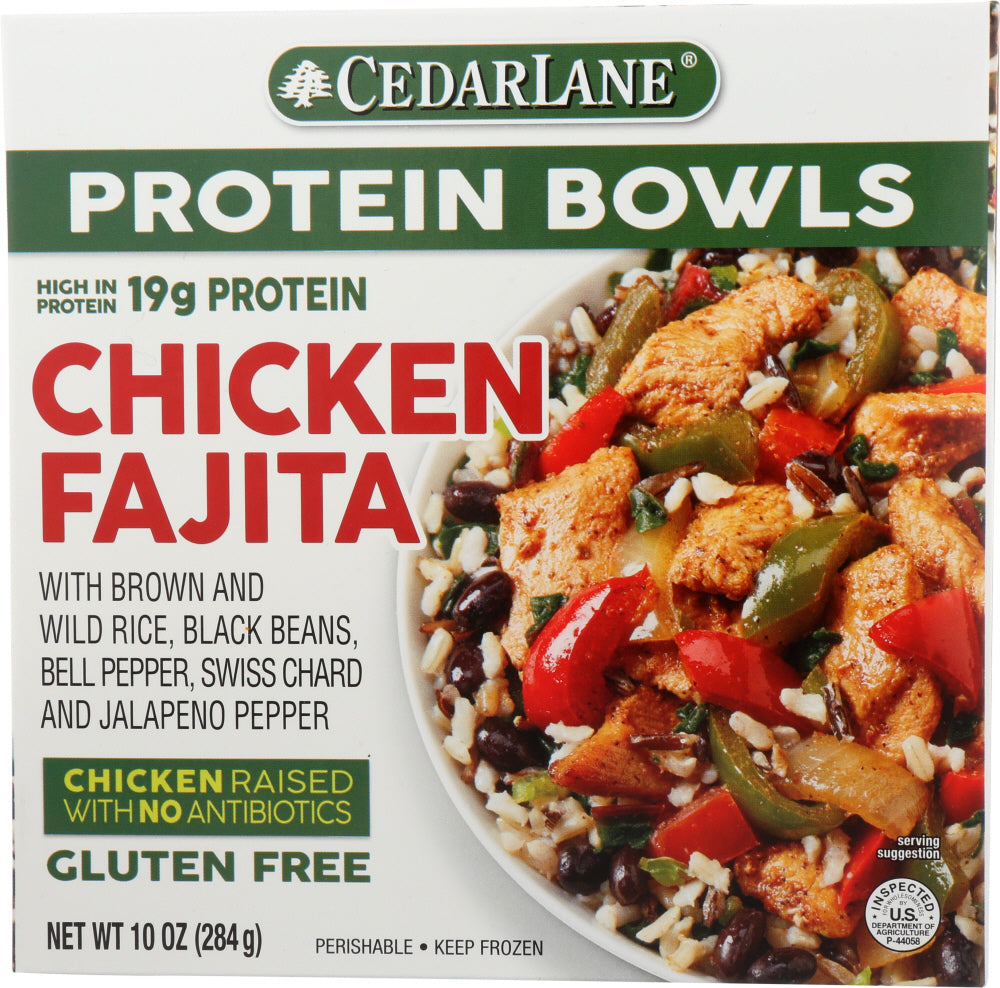 CEDARLANE: Entree Chicken Fajita Bowl, 10 oz - Vending Business Solutions