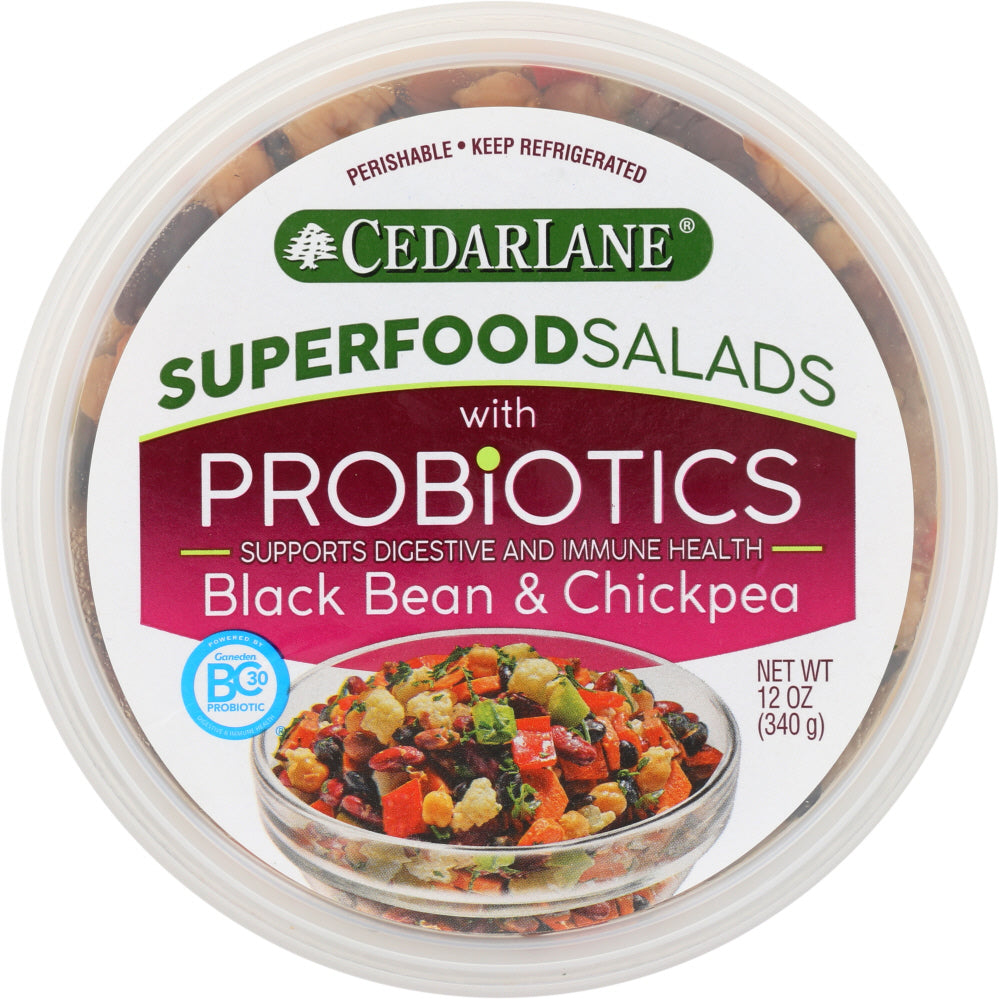CEDARLANE FRESH: Salad Black Bean Chickpea Probiotics, 12 oz - Vending Business Solutions