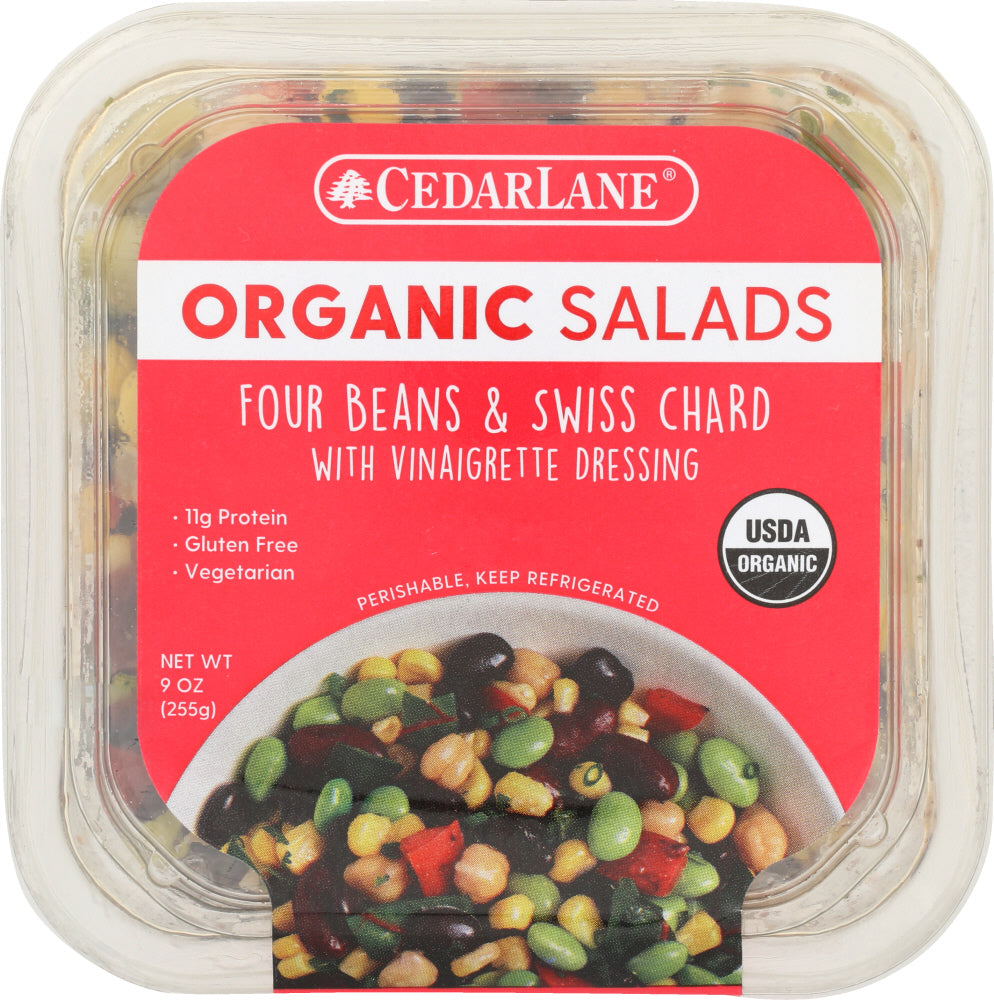 CEDARLANE FRESH: Salad Four Bean Swiss Chard, 9 oz - Vending Business Solutions
