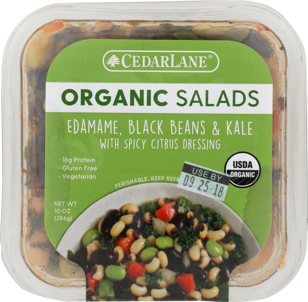 CEDARLANE FRESH: Salad Black Bean Edamame Kale, 10 oz - Vending Business Solutions