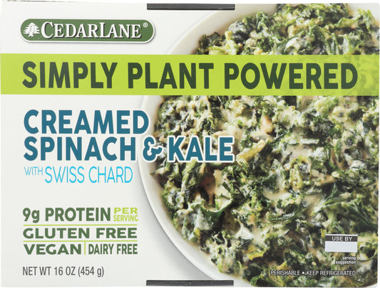 CEDARLANE: Creamed Spinach & Kale with Swiss Chard, 16 oz - Vending Business Solutions