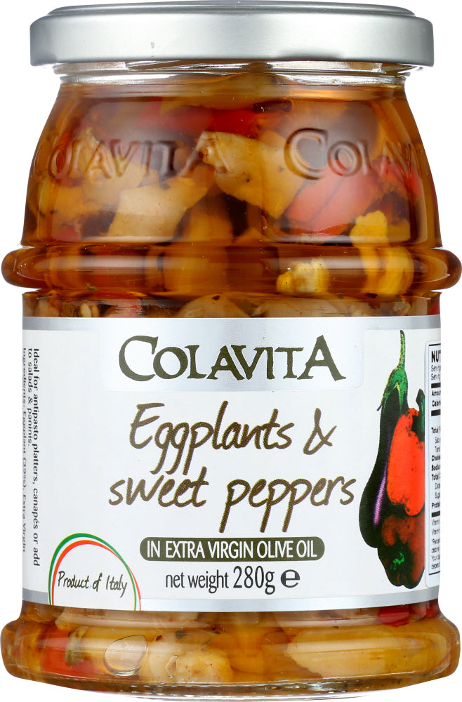 COLAVITA: Eggplant And Sweet Peppers In Extra Virgin Olive Oil, 9.87 oz - Vending Business Solutions