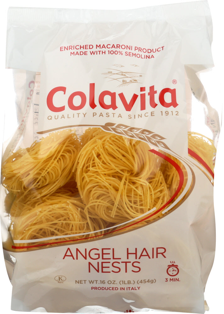COLAVITA: Capellini Nests Angel Hair Pasta, 16 oz - Vending Business Solutions