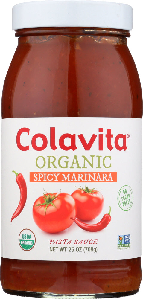 COLAVITA: Sauce Marinara Spicy Tomato Organic, 25 oz - Vending Business Solutions