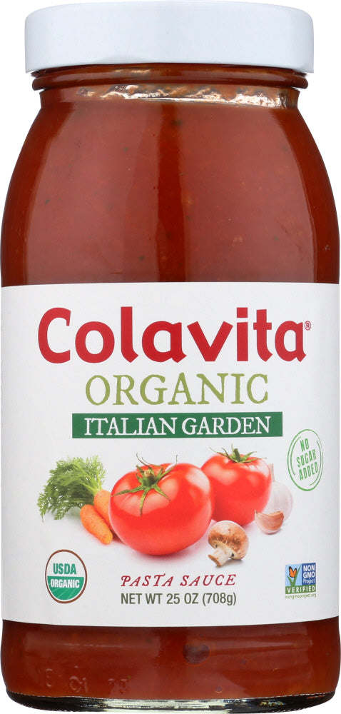 COLAVITA: Sauce Italian Garden Tomato Organic, 25 oz - Vending Business Solutions