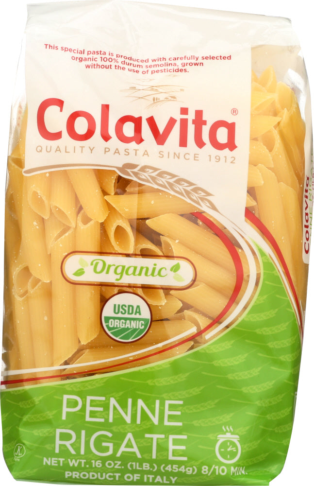 COLAVITA: Pasta Penne Rigate Organic, 16 oz - Vending Business Solutions