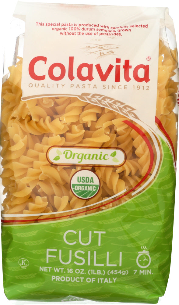 COLAVITA: Pasta Cut Fusilli Organic, 16 oz - Vending Business Solutions