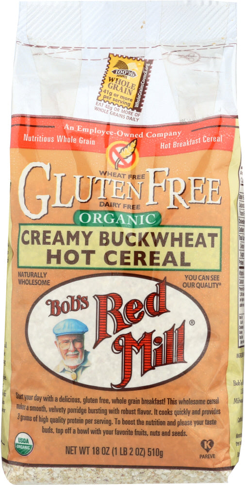 BOBS RED MILL: Organic Creamy Buckwheat Hot Cereal, 18 oz - Vending Business Solutions