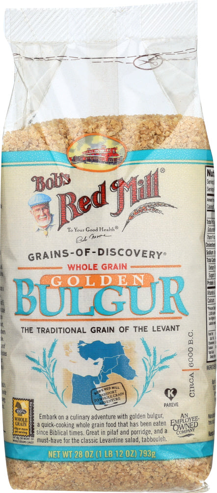 BOB'S RED MILL: Whole Grain Golden Bulgur, 28 oz - Vending Business Solutions