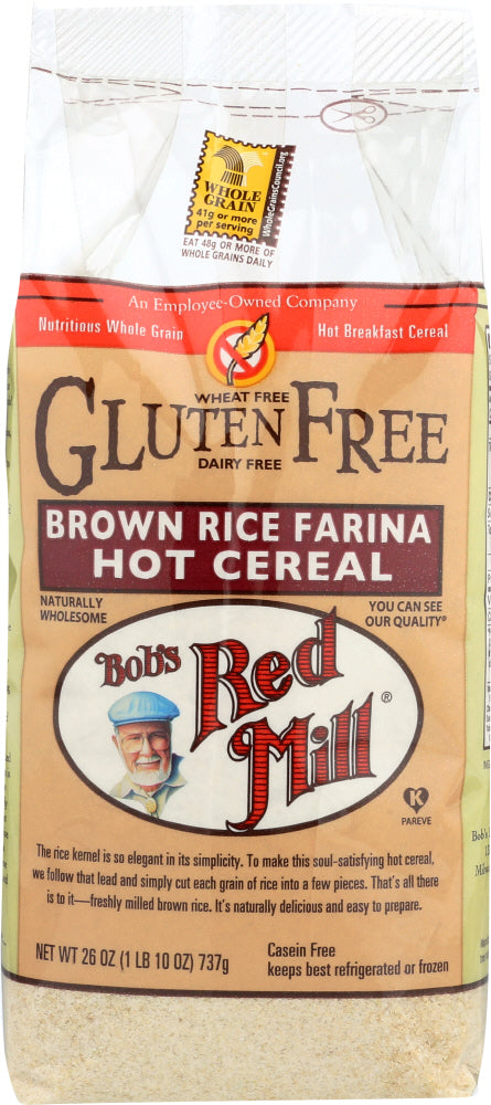 BOBS RED MILL: Brown Rice Farina Creamy Rice Hot Cereal, 26 oz - Vending Business Solutions