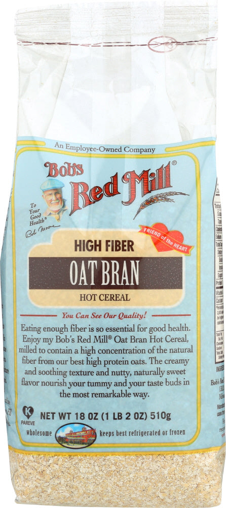 BOB'S RED MILL: High Fiber Oat Bran Hot Cereal, 18 oz - Vending Business Solutions