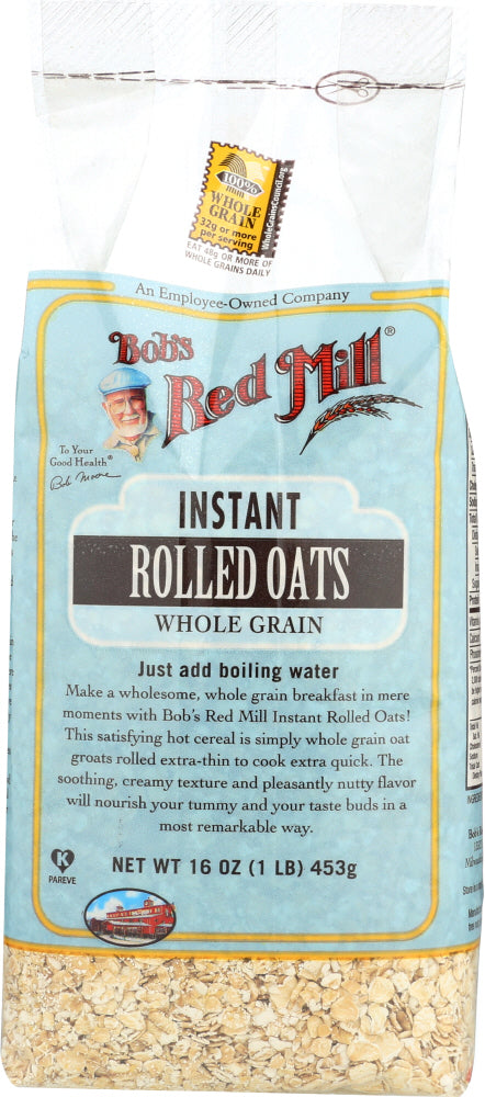 BOBS RED MILL: Cereal Rolled Oats Instant, 16 oz - Vending Business Solutions
