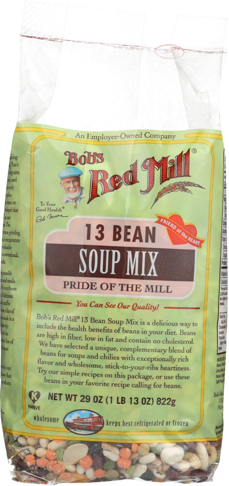 BOBS RED MILL: 13 Bean Soup Mix Pride of the Mill, 29 oz - Vending Business Solutions