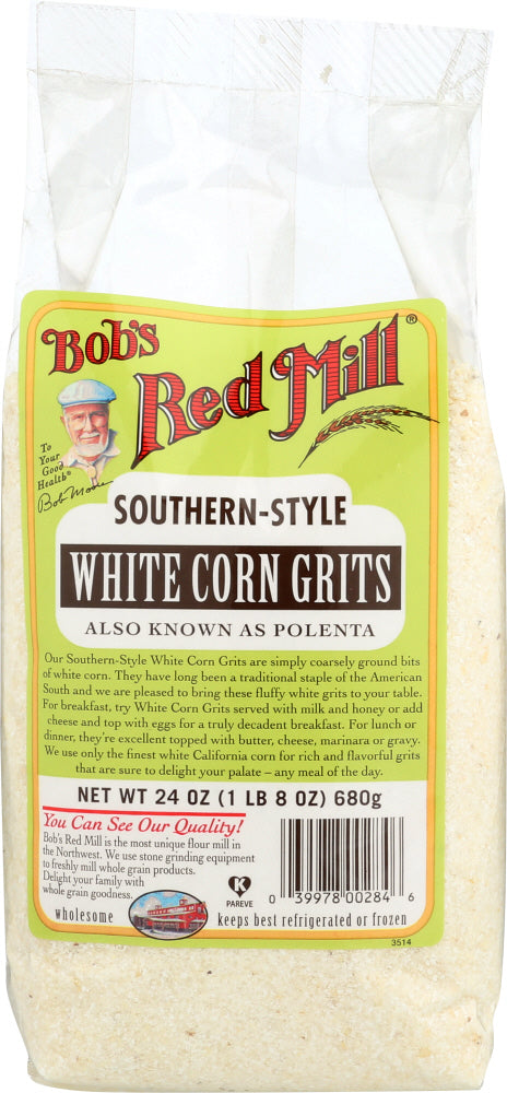 BOBS RED MILL: Southern-Style White Corn Grits, 24 Oz - Vending Business Solutions