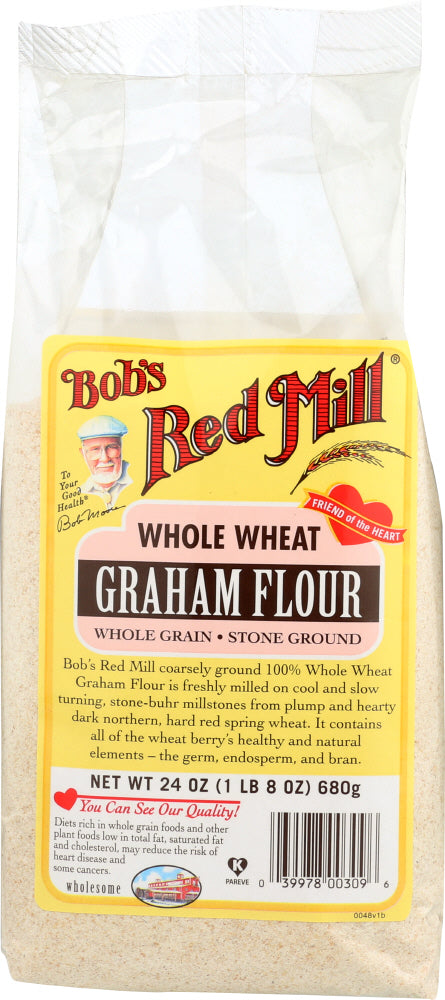 BOBS RED MILL: Flour Graham Stone Ground, 24 oz - Vending Business Solutions