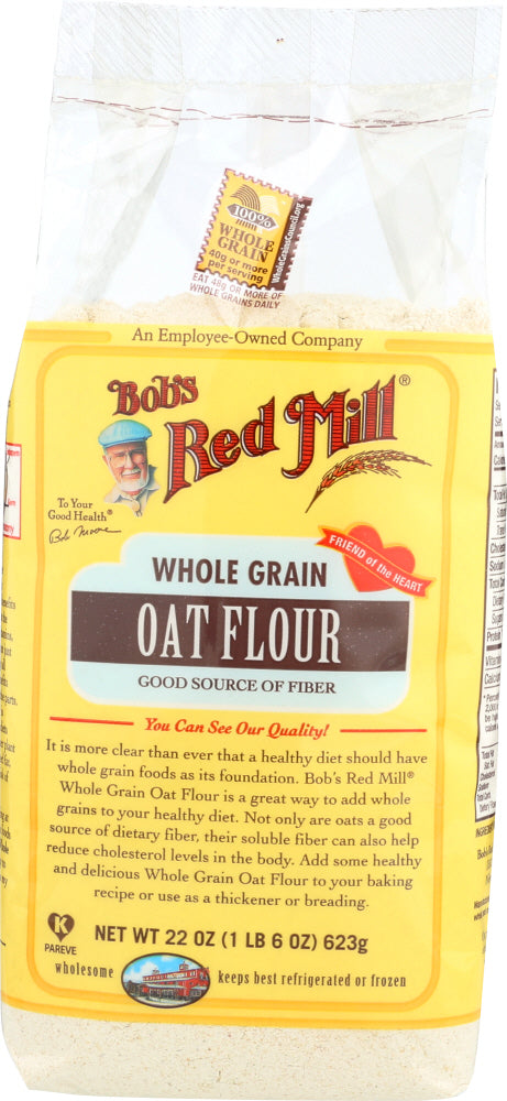 BOB'S RED MILL: Whole Grain Oat Flour, 22 Oz - Vending Business Solutions