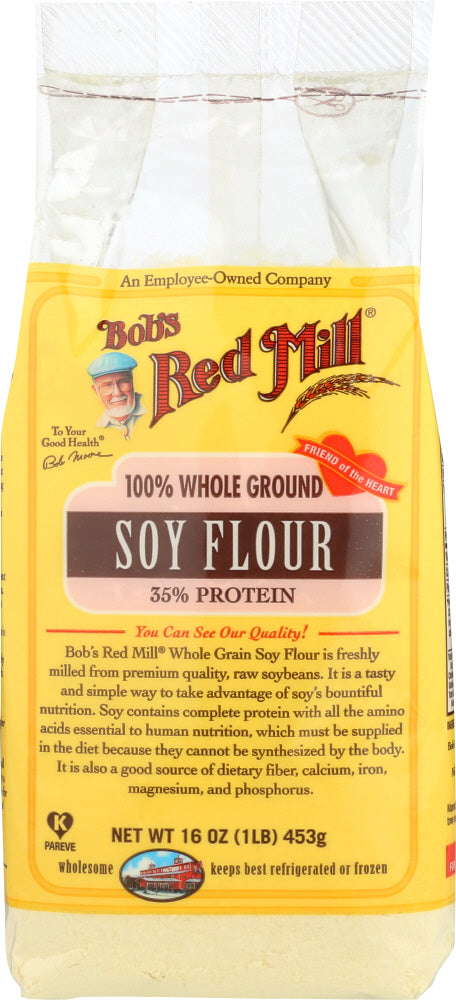 BOBS RED MILL: Whole Ground Soy Flour, 16 oz - Vending Business Solutions