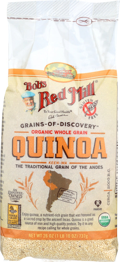 BOBS RED MILL: Organic Whole Grain Quinoa, 26 oz - Vending Business Solutions