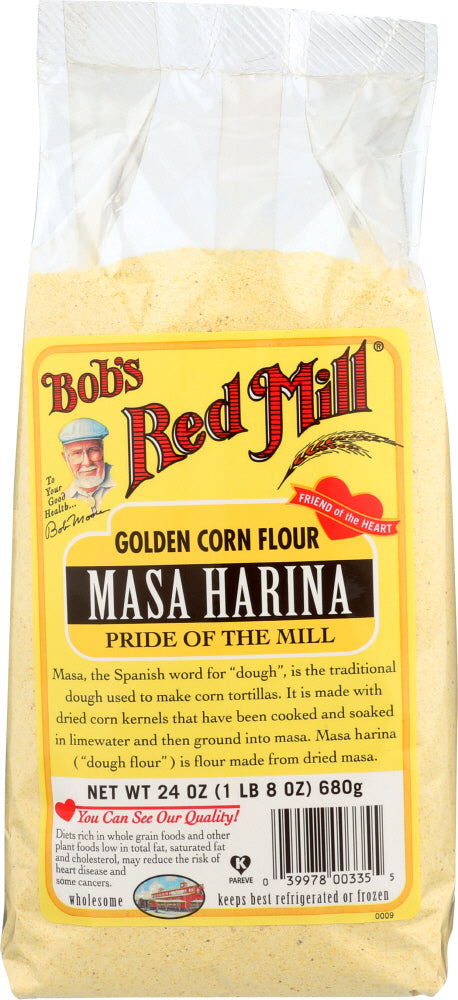 BOBS RED MILL: Golden Masa Harina Corn Flour, 24 oz - Vending Business Solutions
