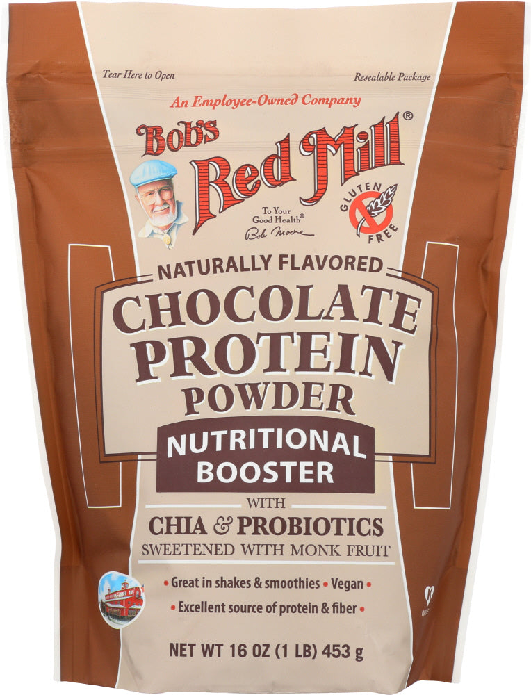 BOBS RED MILL: Chocolate Protein Powder Nutritional Booster, 16 oz - Vending Business Solutions