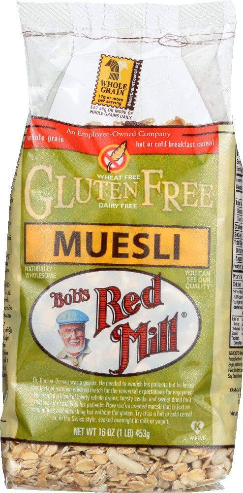 BOBS RED MILL: Gluten Free Muesli, 16 Oz - Vending Business Solutions