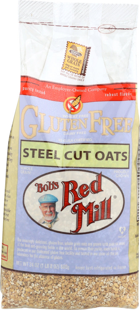 BOB'S RED MILL: Gluten Free Steel Cut Oats, 24 oz - Vending Business Solutions