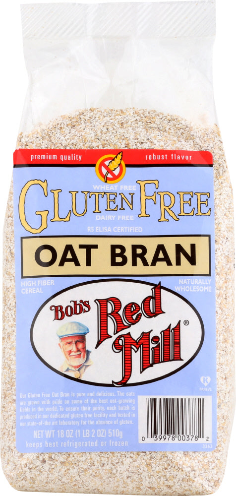 BOBS RED MILL: Gluten Free Oat Bran, 18 Oz - Vending Business Solutions
