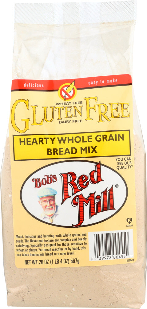 BOB'S RED MILL: Gluten Free Hearty Whole Grain Bread Mix, 20 Oz - Vending Business Solutions