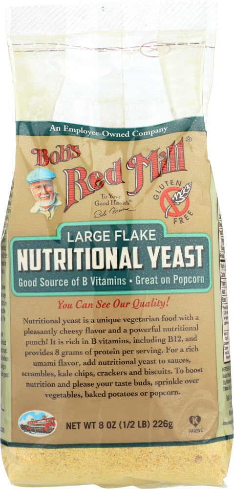BOBS RED MILL: Nutritional Yeast Large Flake, 8 oz - Vending Business Solutions